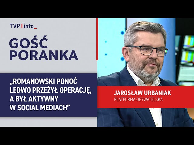 ⁣Jarosław Urbaniak: Romanowski swoim zachowaniem udowadnia, że jest winny | GOŚĆ PORANKA