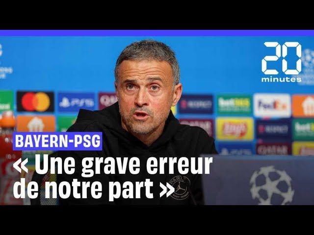 ⁣Bayern-PSG : « Une grave erreur de notre part » admet Luis Enrique