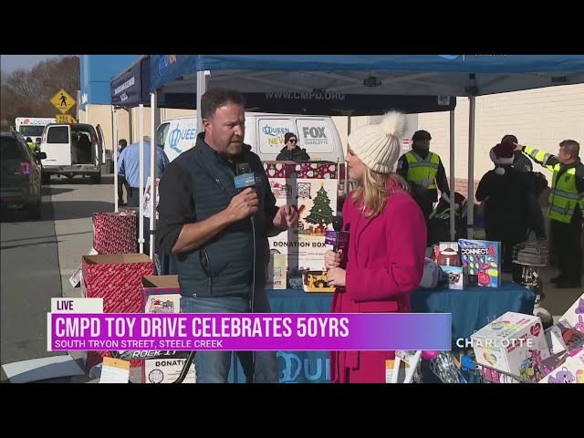 ⁣CMPD Toy Drive celebrates 50 years