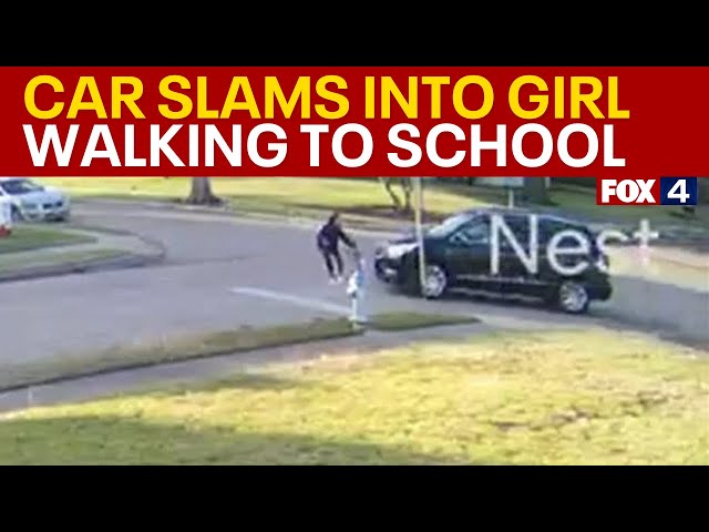 ⁣VIDEO: Driver speeds off after hitting Plano 12-year-old walking to school