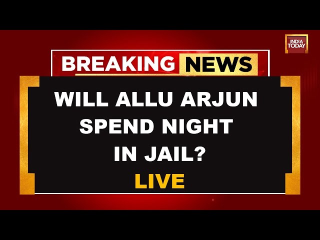 ⁣LIVE: Allu Arjun To Spend Night In Jail Despite Bail? Fans Protest Outside Hyderabad Central Jail