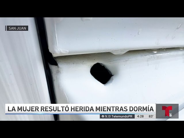 ⁣Mujer resulta herida por bala perdida que entró por su ventana