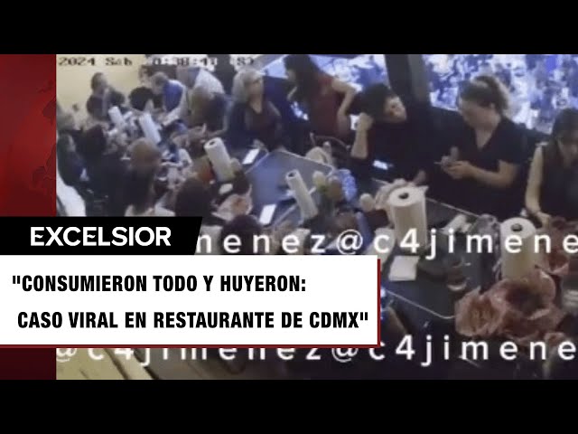 ⁣Familia de 20 come 'como si fuera la última cena' y se va sin pagar en CDMX