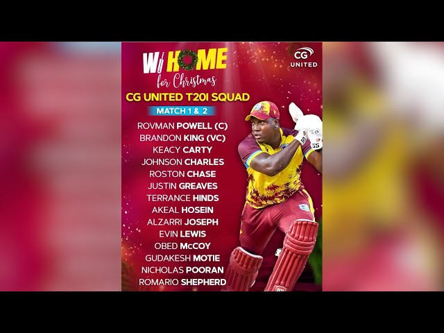 ⁣Windies Squad Named For T20I Against Bangladesh