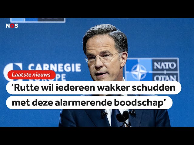 ⁣NAVO-baas Rutte: 'Tijd om ons geestelijk voor te bereiden op oorlog'