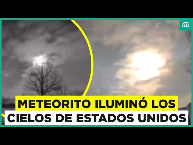 ⁣Video muestra meteorito que iluminó los cielos de Estados Unidos