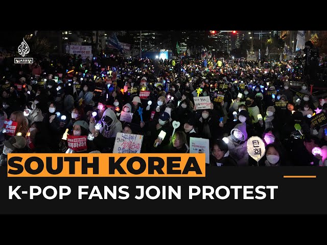 ⁣Protesters turn K-Pop light sticks into symbol of resistance | AJ #shorts