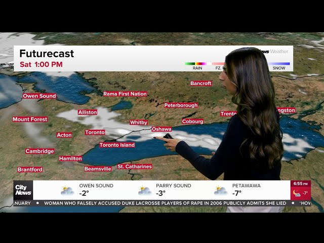 ⁣Temperatures expected to warm up with rain and wind