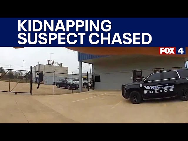 ⁣Wild police chase with kidnapping suspect