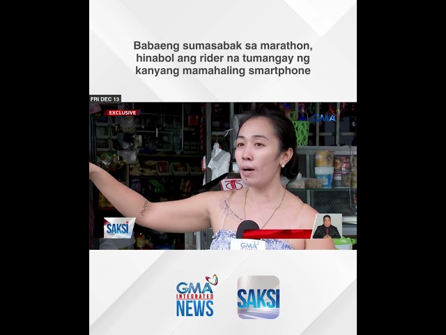 ⁣Babae, hinabol ang rider na tumangay ng kanyang mamahaling smartphone | Saksi