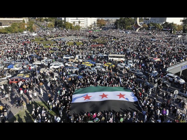 ⁣Thousands partake in rallies across Syria to mark end of Assad regime