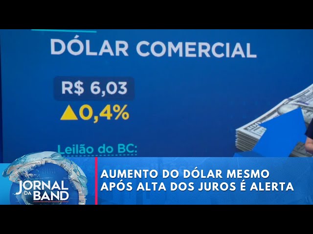 ⁣Aumento do dólar mesmo após alta dos juros é sinal de alerta | Jornal da Band