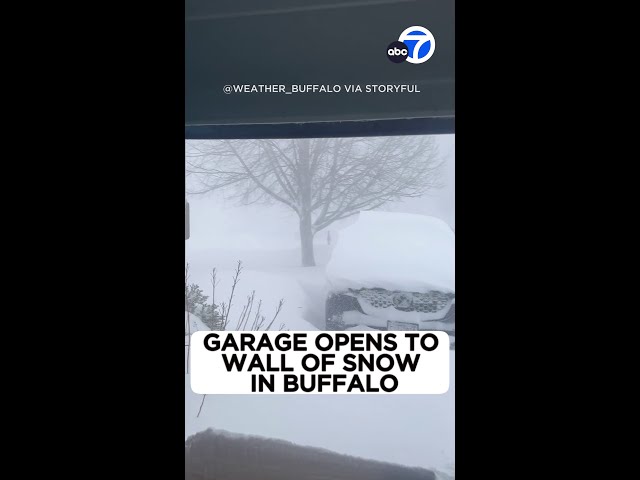 ⁣Insane snowfall!