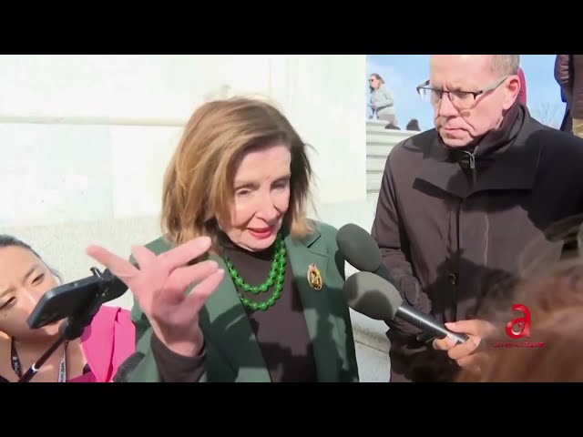 ⁣Nancy Pelosi fue ingresada en un hospital en Luxemburgo tras sufrir una lesión