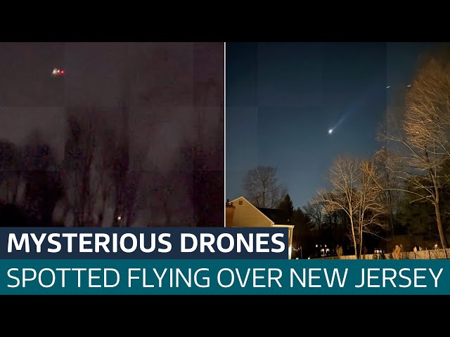 ⁣What we know about the mysterious drones flying over New Jersey | ITV News