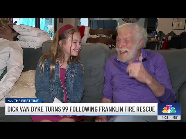 ⁣Dick Van Dyke celebrates his 99th birthday following Franklin Fire rescue