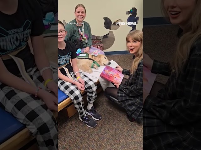 ⁣Taylor Swift meets pediatric patients in Kansas City