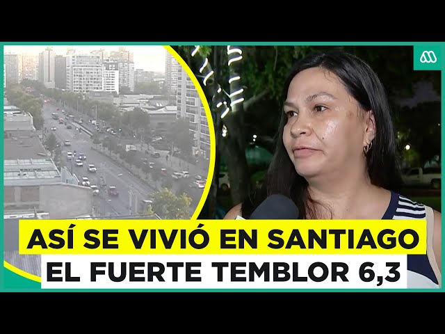 ⁣Temblor 6,3 en la zona central: Así se vivió en Santiago el fuerte sismo