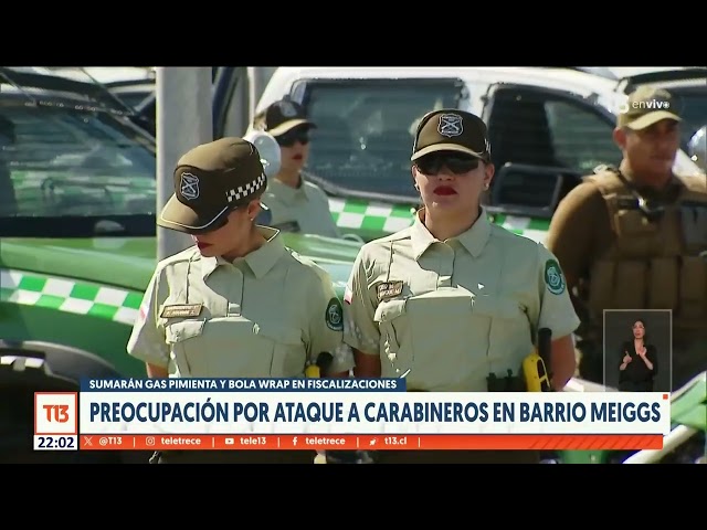 ⁣Preocupación por ataque a carabineros en barrio Meiggs