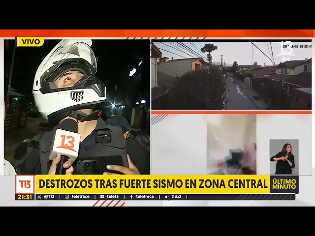 ⁣Reportan caída de revestimiento en edificio Dos Providencias tras fuerte temblor en la zona central