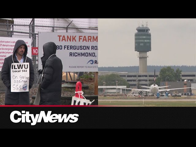 ⁣YVR jet fuel workers on strike after stalled collective agreement talks