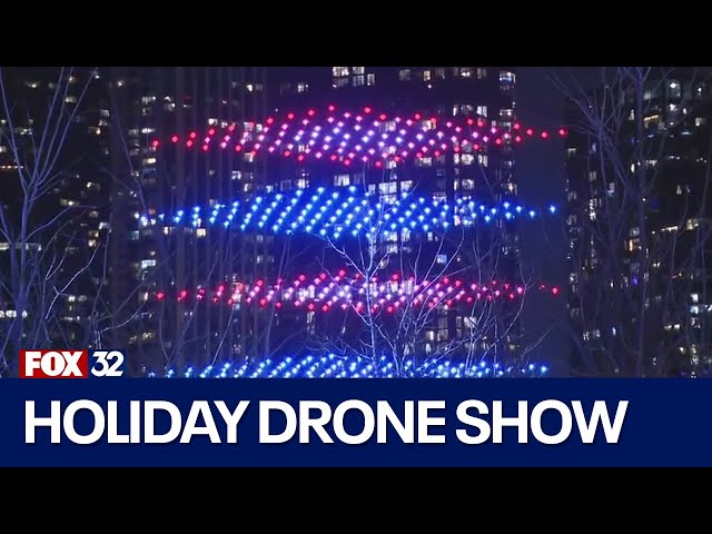 ⁣Navy Pier dazzles with holiday drone show ahead of Christmas