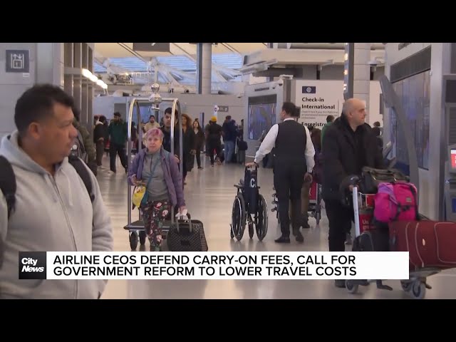 ⁣Canadian airlines defend carry-on baggage fees