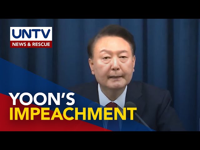 ⁣2nd impeachment vote kay South Korean Pres. Yoon, isasagawa dahil sa pagpapatupad ng Martial Law