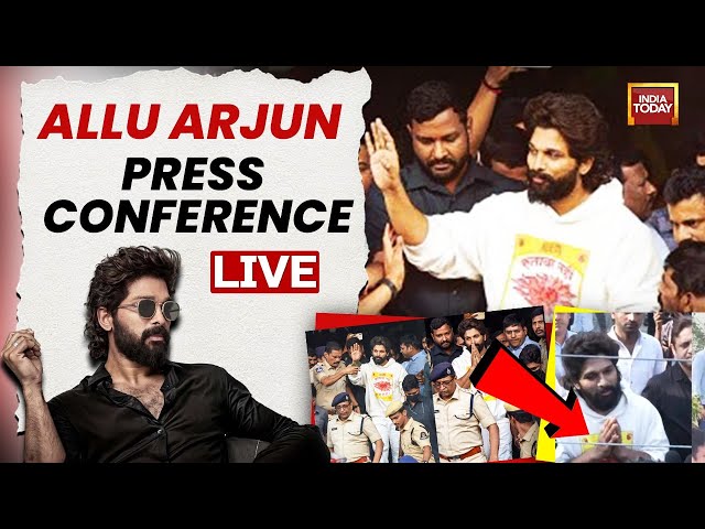 ⁣Allu Arjun Press Conference LIVE | Politics Over Allu Arjun's Arrest LIVE