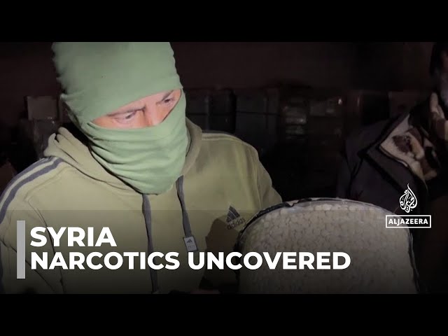 ⁣Syria's narcotic legacy: Thousands of Captagon pills found in warehouses