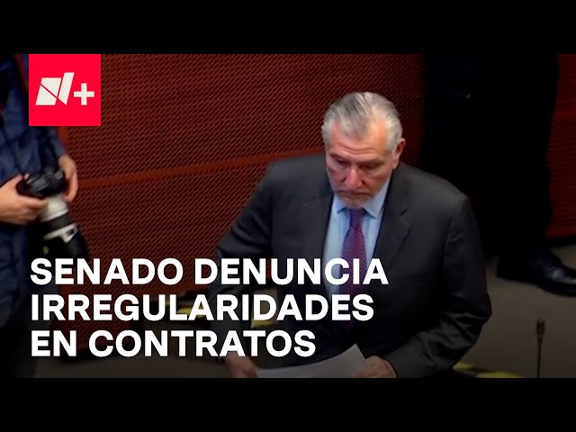 ⁣Denuncia por contratación de servicios en Senado enfrenta a Adán Augusto López y a Ricardo Monreal