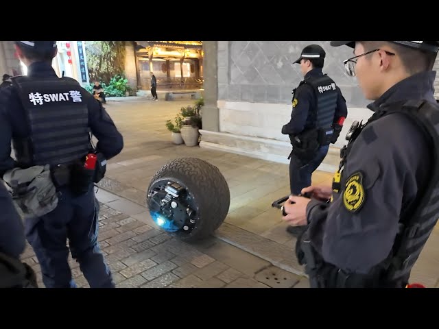 ⁣GLOBALink | Spherical robot joins police patrols in China