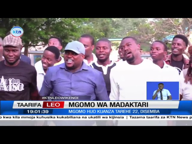 ⁣Madaktari waanza mgomo wao wakisema wamechoka na ahadi za serikali