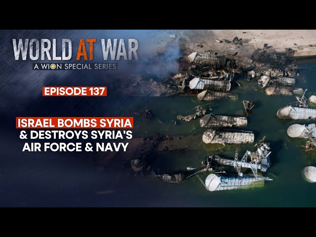 ⁣Israel bomb Syria over 480 times destroying Damascus' Air Force, Navy & heavy weapons | Wor