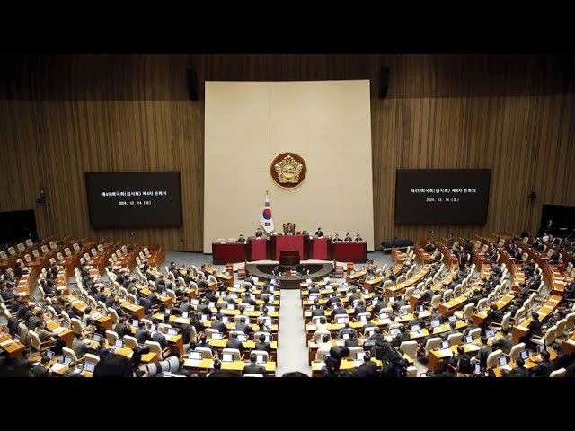 ⁣Les députés sud-coréens ont voté pour la destitution du président Yoon Suk Yeol