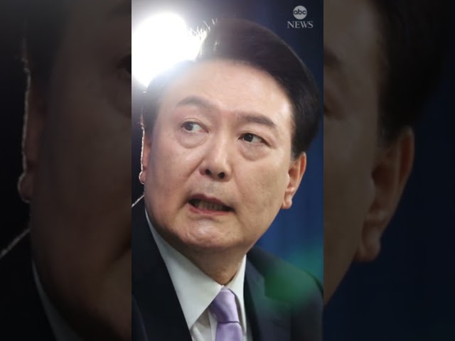 ⁣South Korean president impeached over martial law