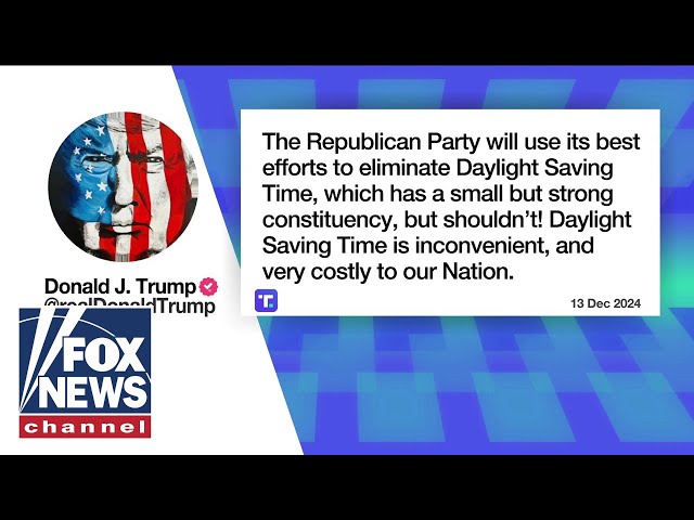 ⁣'INCONVENIENT': Trump calls for elimination of Daylight Saving Time