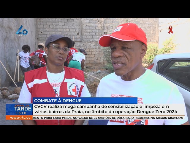 ⁣Cruz Vermelha de Cabo Verde realiza mega campanha de sensibilização e limpeza em bairros da Praia