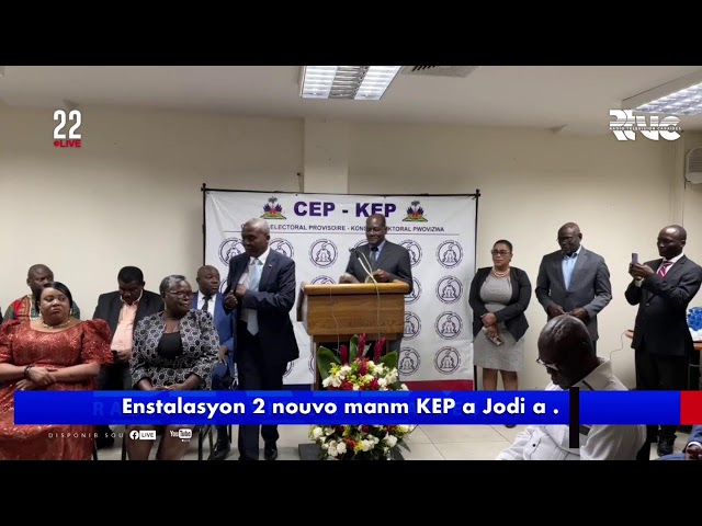 ⁣Enstalasyon 2 nouvo manm KEP a Jodi a . Rose Thérèse Magalie Georges ak Yves Marie Édouard vin konpl