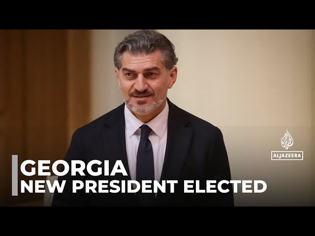 ⁣Georgia's new president elected by MPs amid opposition boycott