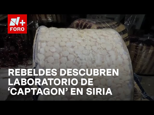 ⁣Rebeldes hallan laboratorio de droga sintética vinculada a la familia al-Asad - Sábados de N+ FORO