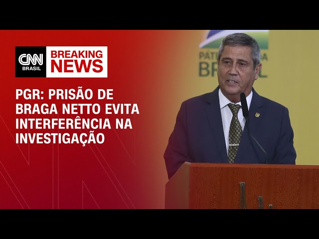 ⁣PGR: Prisão de Braga Netto evita interferência na investigação | AGORA CNN