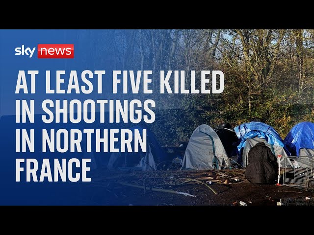 ⁣At least five people killed in shootings in and around French migrant camp