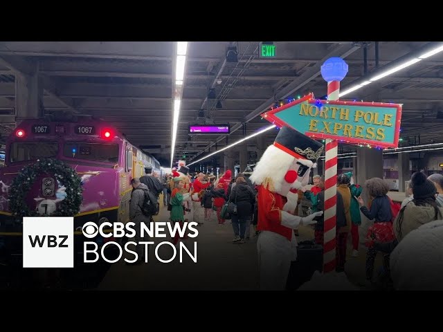 ⁣Polar Express makes stop at Boston South Station for kids, families to enjoy