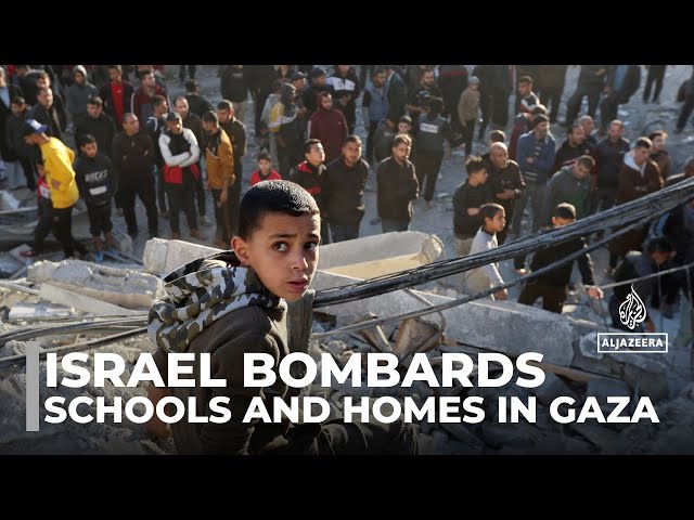 ⁣Israel bombards schools and homes in Gaza, a day after Nuseirat massacre