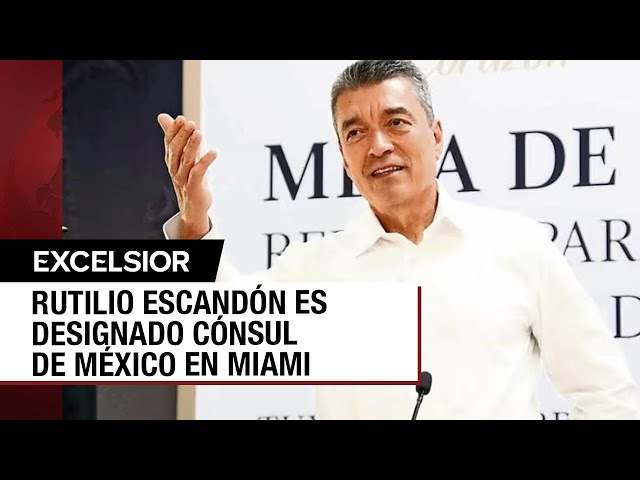 ⁣Pese a dejar a un Chiapas violento, Rutilio Escandón será cónsul de México en Miami