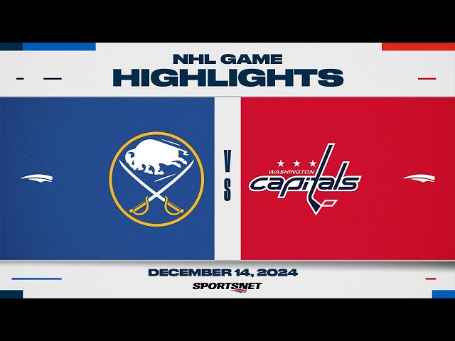 ⁣NHL Highlights | Sabres vs. Capitals - December 14, 2024