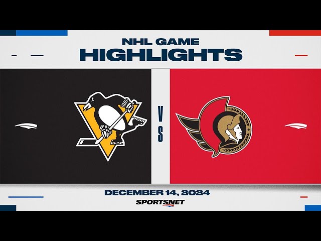 ⁣NHL Highlights | Penguins vs. Senators - December 14, 2024