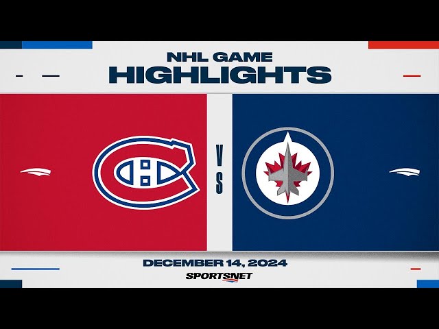 ⁣NHL Highlights | Canadiens vs. Jets - December 14, 2024