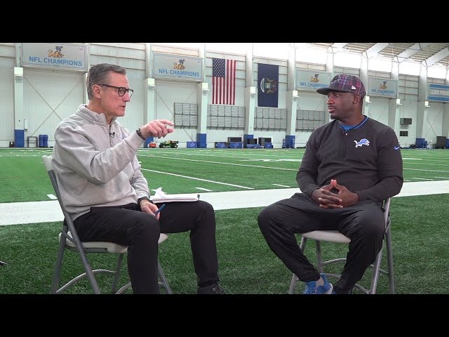 ⁣WATCH - Dan Miller talks exclusively with Lions running backs coach Scottie Montgomery